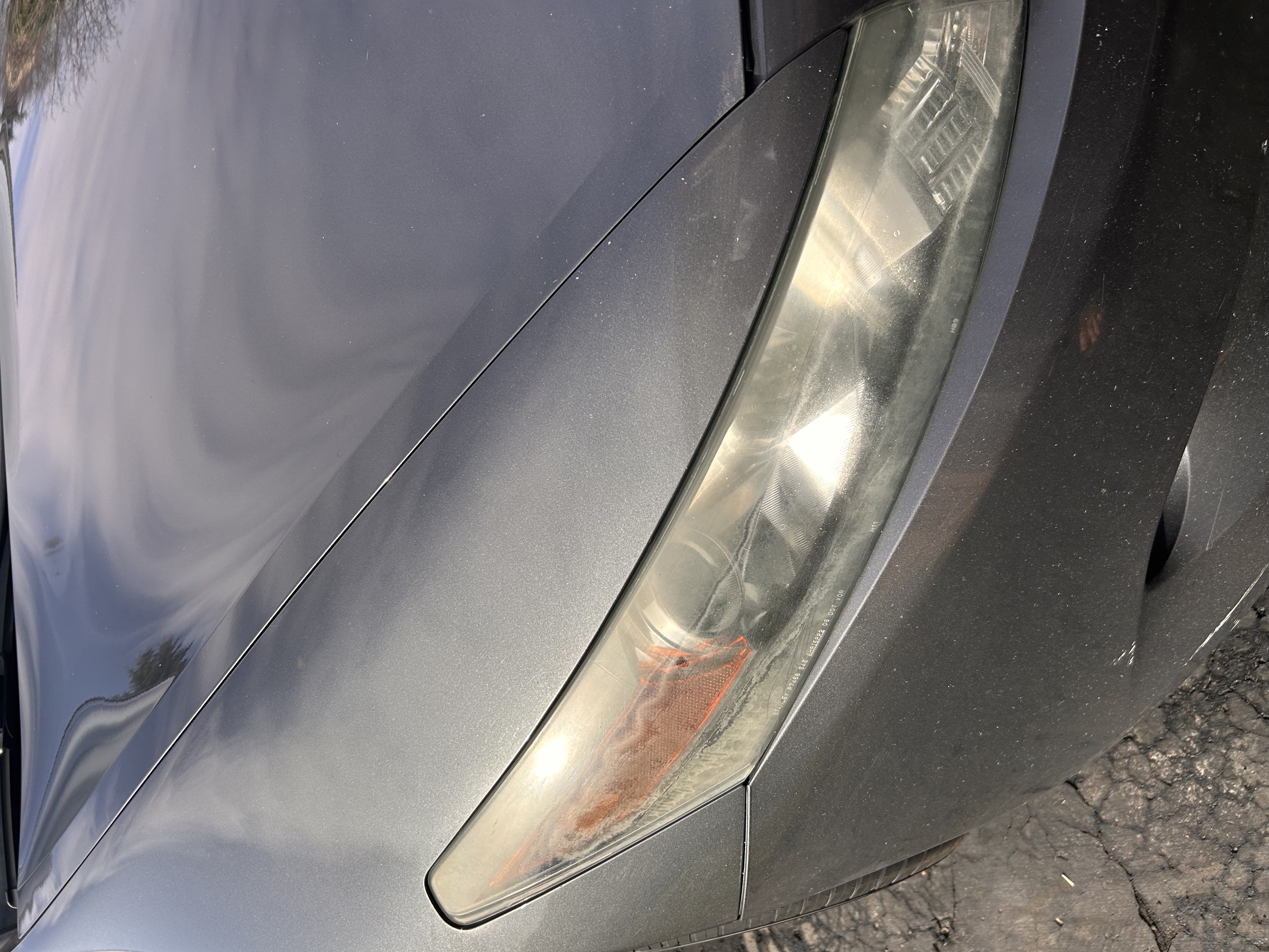 Headlight restoration before