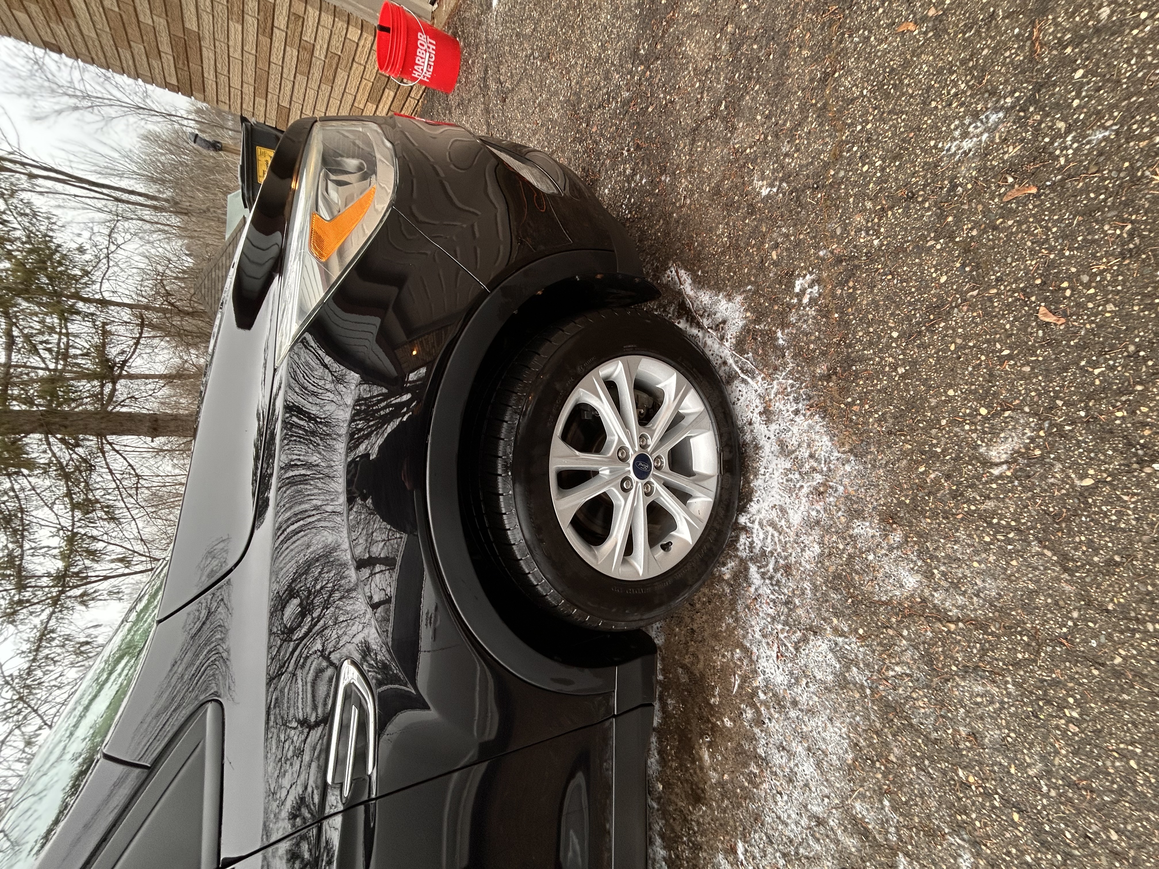 Tire after shine treatment