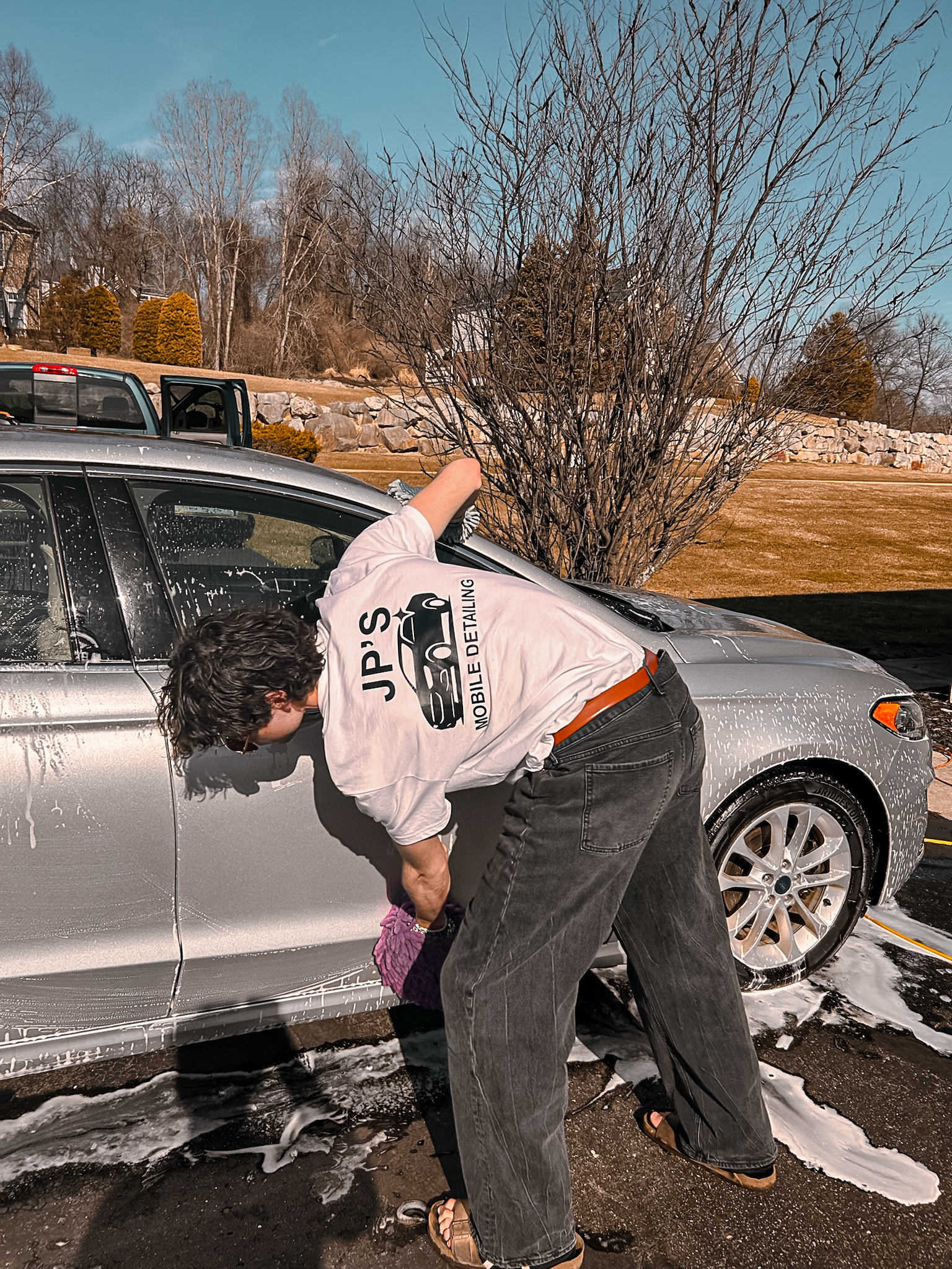 JP performing a professional contact wash — Commerce Township MI